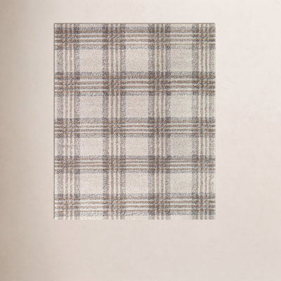 Kage Monte Brown/Gray/Black Classic Plaid Area Rug