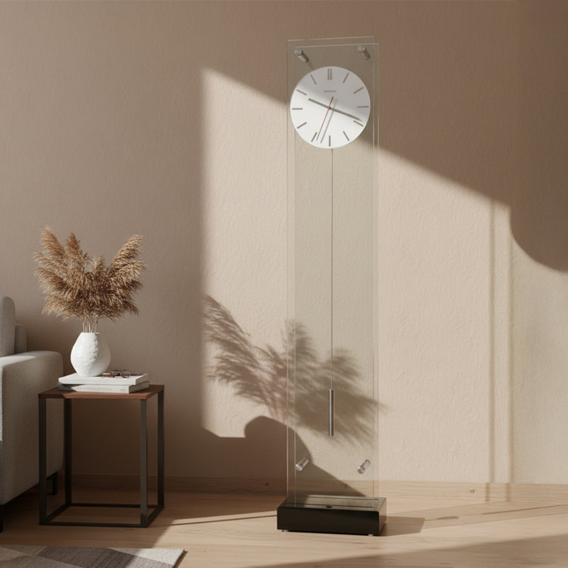 Echo 78'' Glass Floor Clock