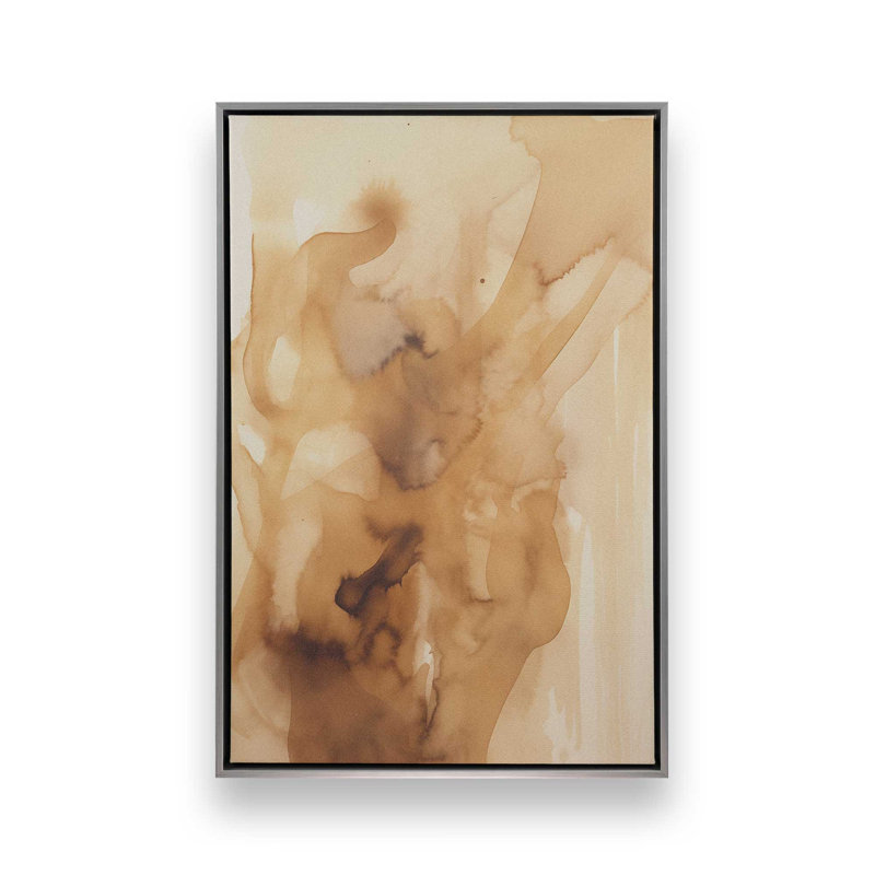 Burnt Echoes II Canvas Print, Polished Chrome Floater Framed, 48.75" H x 32.75" W x 1.75" D