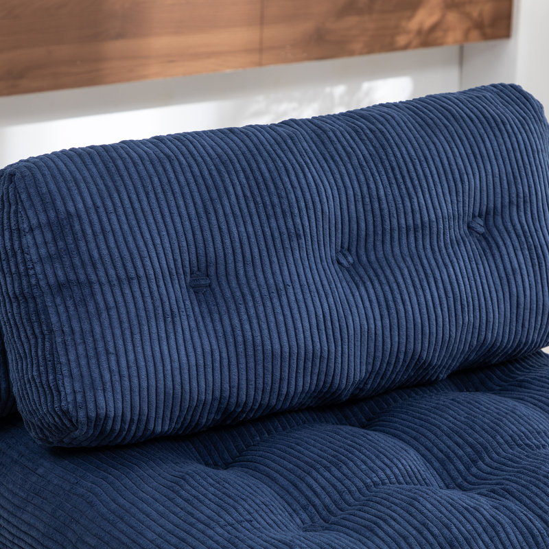Canapé-lit pliant convertible avec coussin et dossier, support de plancher portatif pour salon, 34,7 po x 68,5 po