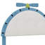 Upholstered Platform Bed With Alarm Clock Shaped Headboard-1467078483