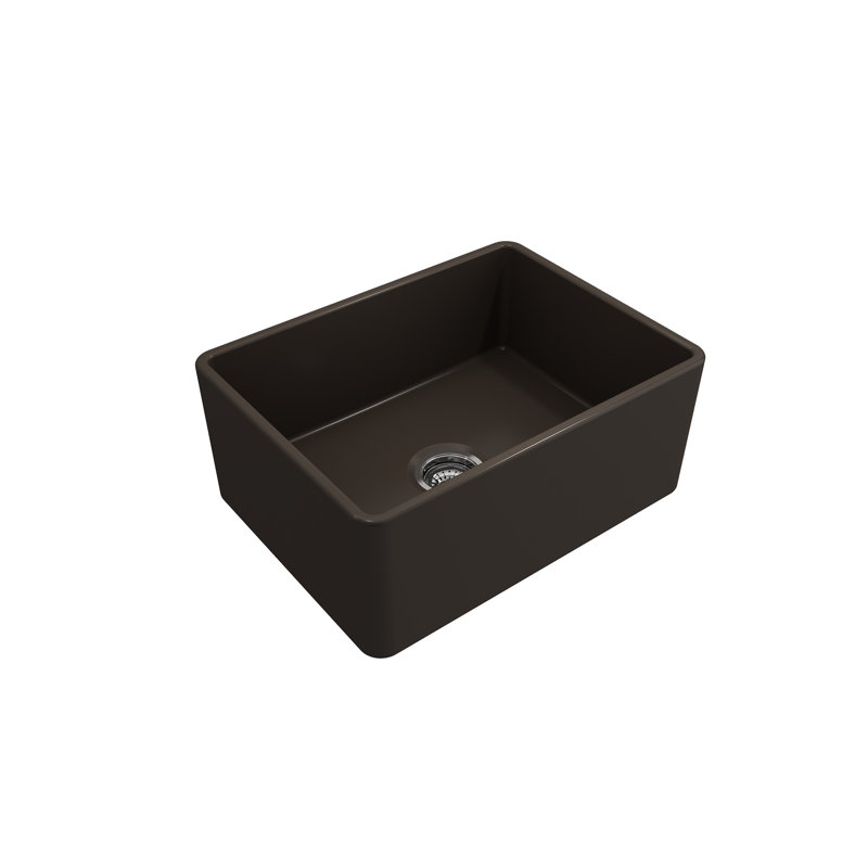 24'' L Kitchen Sink, Matte Brown