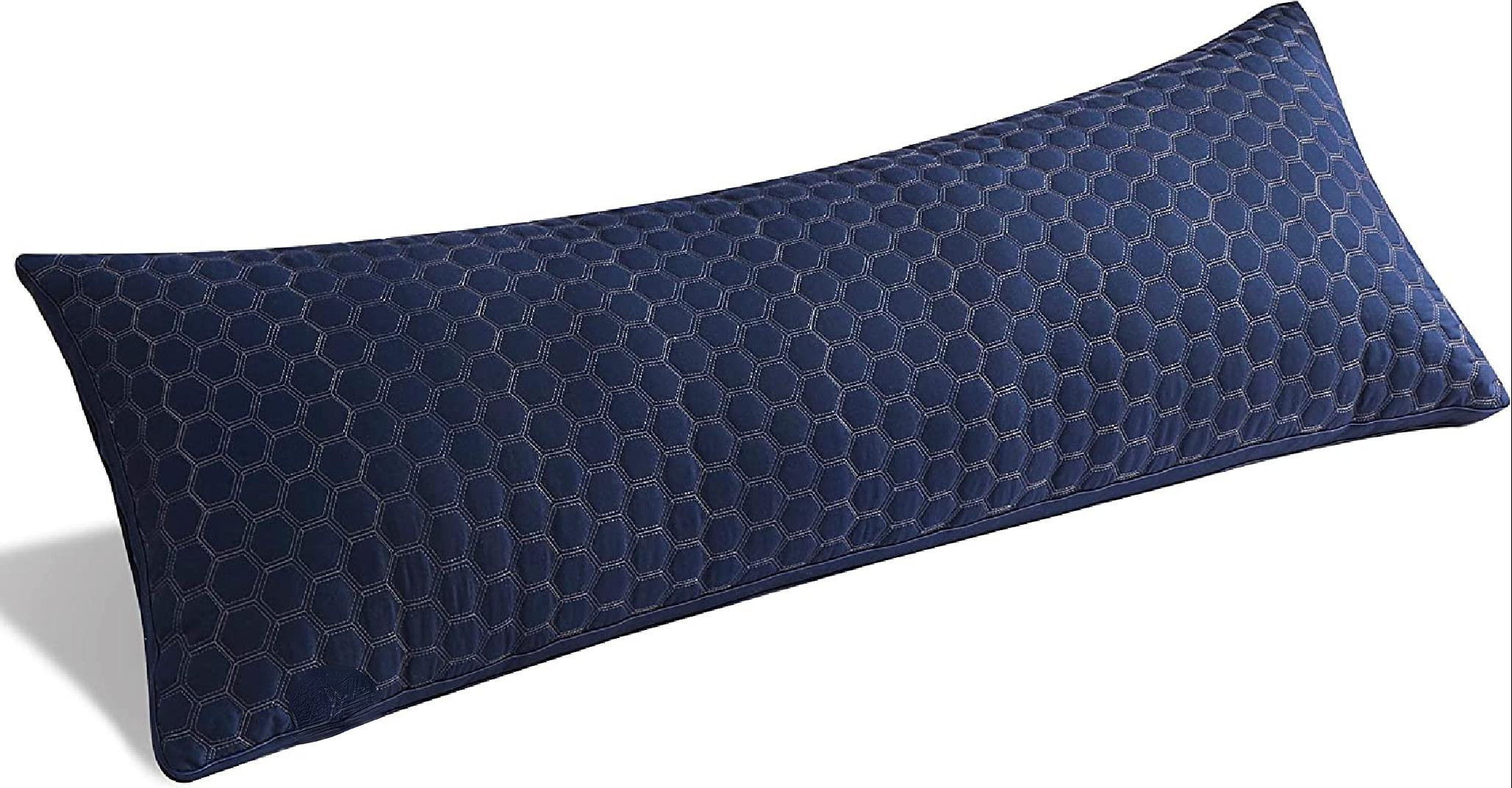 Hokku Designs Luxury Premium Adjustable Loft Quilted Full Body Pillow, Fluffy Body Pillow For