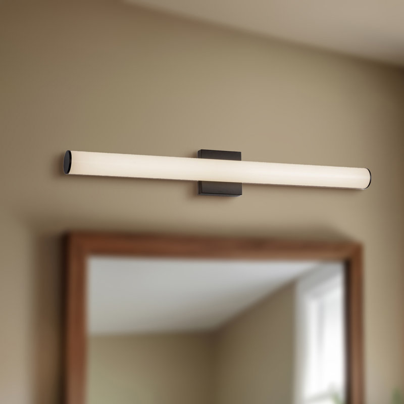 Rico 36-in Black dimmable LED Wall Sconce, Matte Black