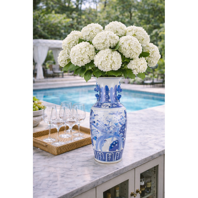 Bird Scene Vase, Extra Large