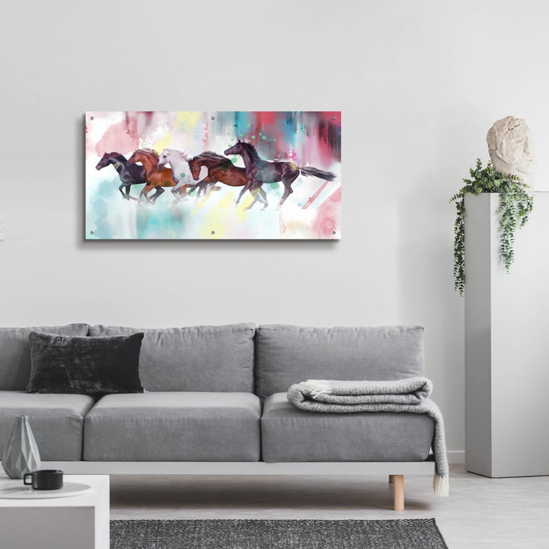 «Horses Wild» par Mark Ashkenazi, H 24 po x l 48 po