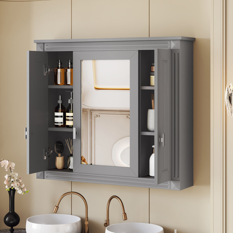 Bathroom Wall Cabinet with Mirror