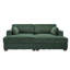 Canapé-lit Bentura surdimensionné en fausse fourrure de lapin et en flanelle avec accoudoirs et coussins décoratifs-184010068