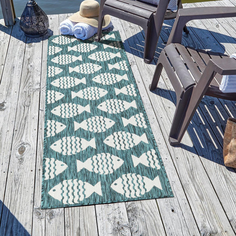 Tapis d'extérieur intérieur / extérieur Coastal, Tapis de couloir 2 pi x 8 pi