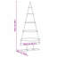 Metal Christmas Tree with Stand Gold Powder-coated steel-1712149304