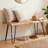 Alaterre Furniture Live Edge Solid Wood Bench with Metal Hairpin Legs - 36"-1193026628