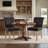 Upholstered Faux Leather Dining Chairs with Nailhead Trim, Waterproof Kitchen Chairs with Solid Wood Legs for Dining Room-84118437-116817690