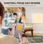 HOMCOM Electric Panel, Wall Mounted Space Heater with Adjustable Thermostat-121012030-121012024-121012032