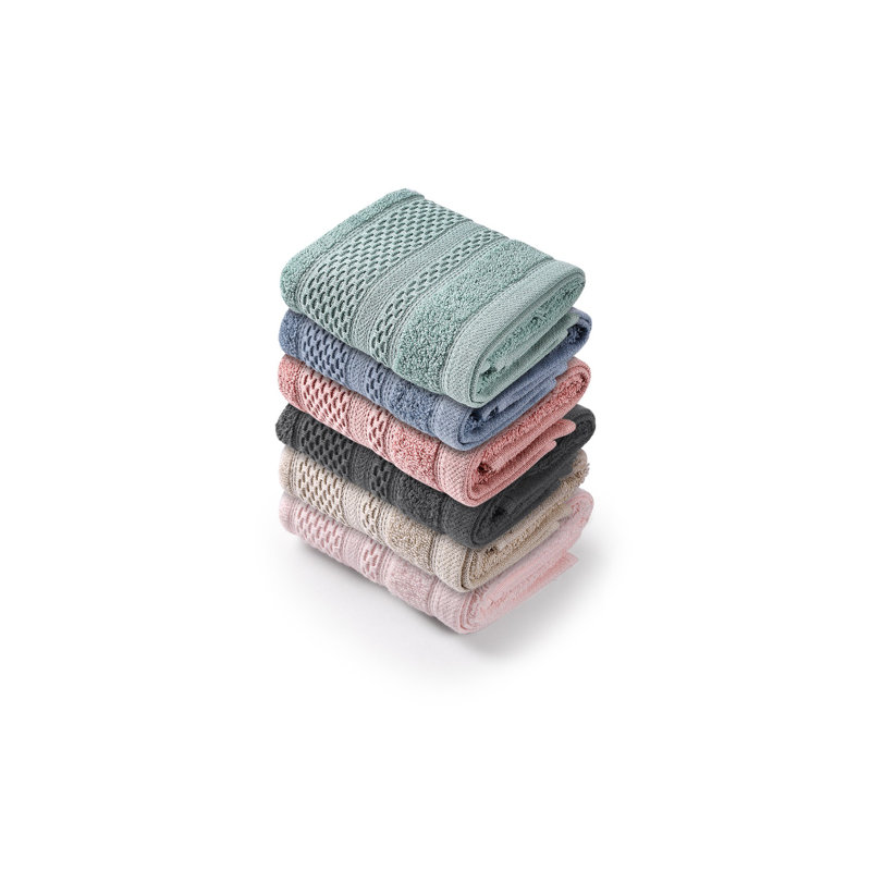 Premium 6-Piece Wash Towel Set, 100% Cotton, 11.8 x 19.7 inches | Ultra-Absorbent 450 GSM, Soft & Durable | Ideal for Bathroom, Gym, & Spa Use | Easy Care: Machine Washable, Tumble Dry, Iron Safe