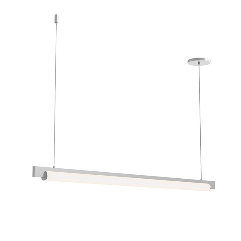 Keel™ 1 - Light LED Pendant, Bright Satin Aluminum, 3000K