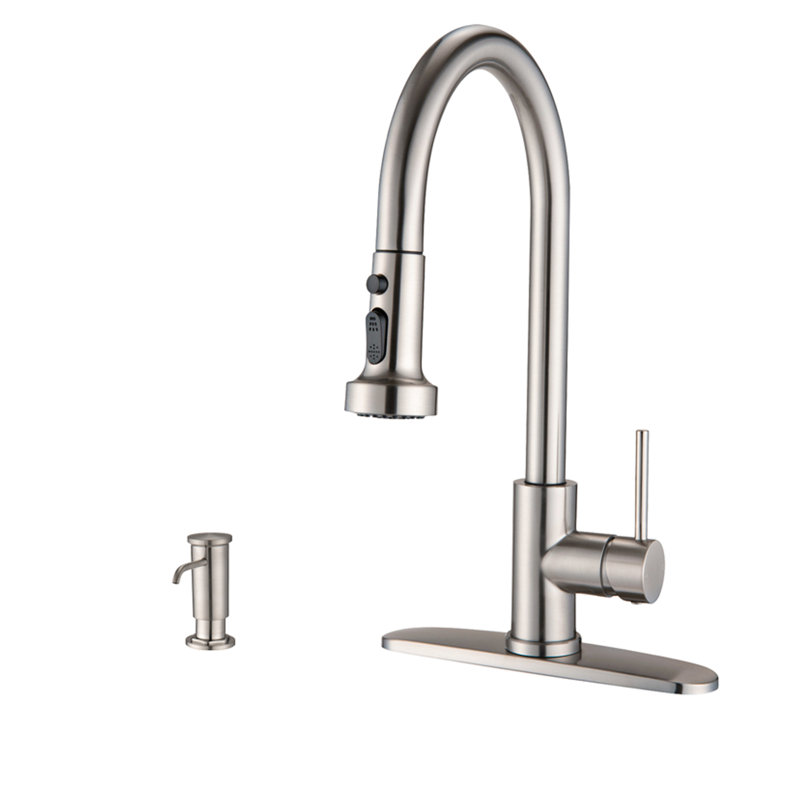Robinet de lavabo vasque, Nickel brossé