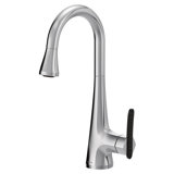 Sinema High Arc Pull Down Single Handle Kitchen Faucet with Power Clean and Reflex