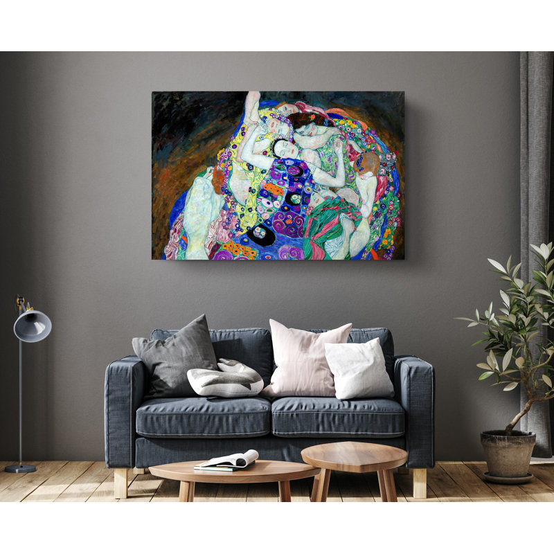 Reproduction d'art, reproduction de peinture sur toile Gustav Klimt la jeune fille, H 24 po x l 36 po