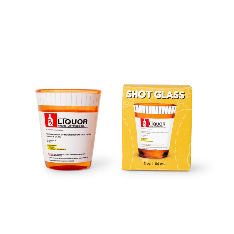 Rx Prescription 2 oz. Verre à liqueur