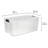 Sterilite Clear Plastic Stackable Storage Bin with White Latch Lid