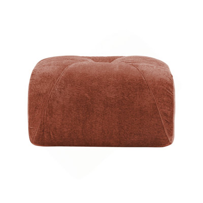 Repose-pieds moderne en velours