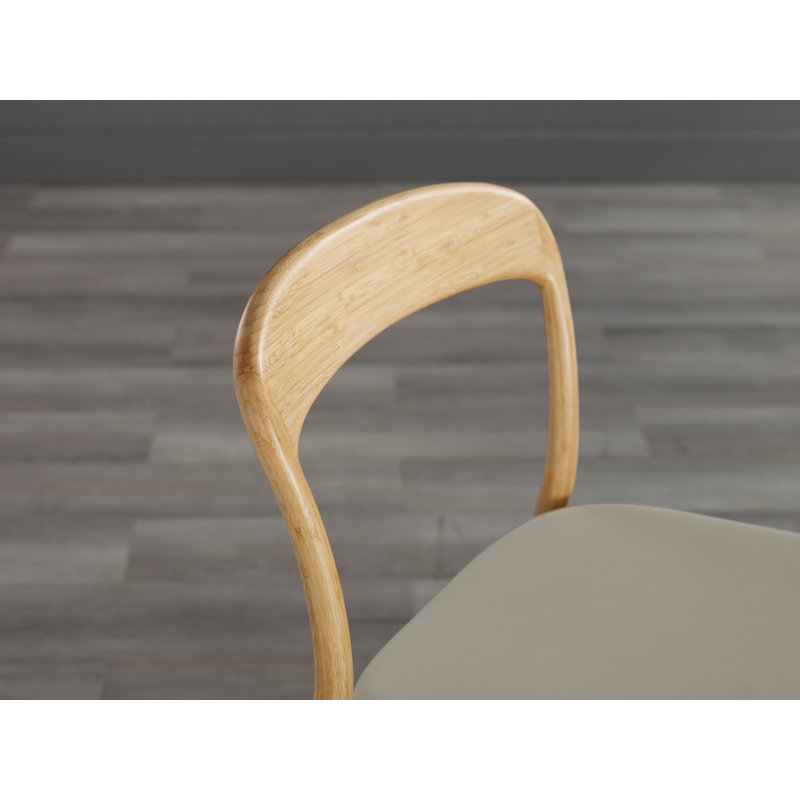 Chaise d'appoint en bois massif brun Brentten