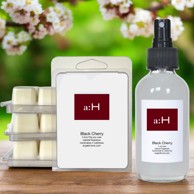 A:H Black Cherry Scented Flameless Wax Melts And Room Spray Candle