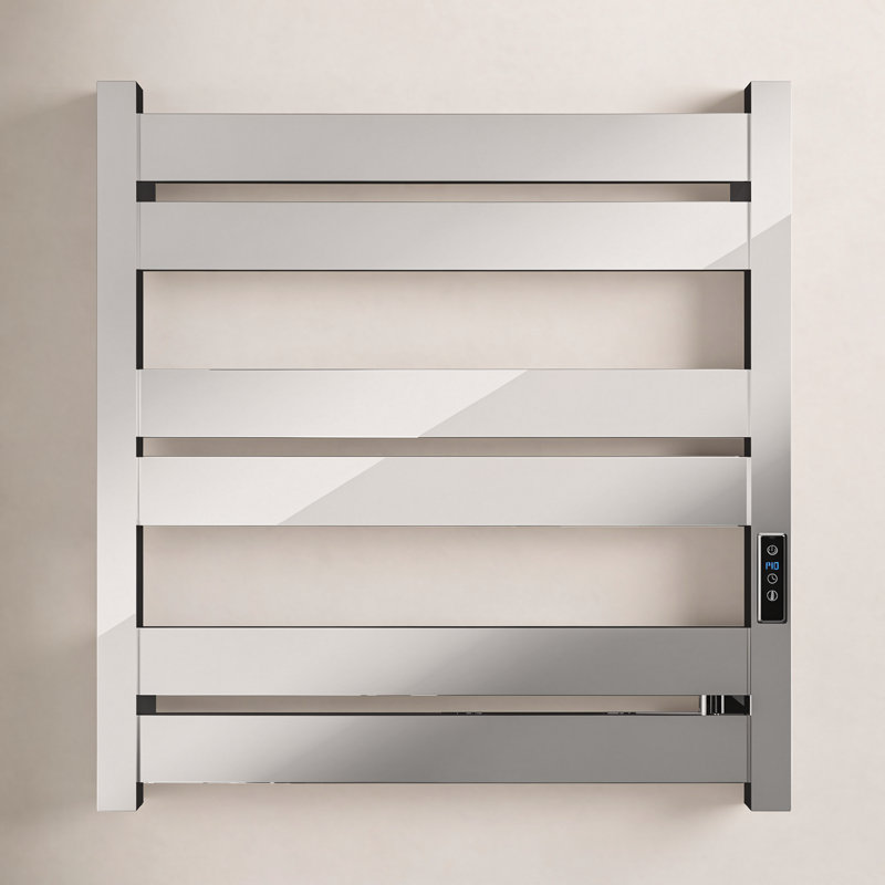 Starling Wall Mounted Electric Towel Warmer, Polished Chrome