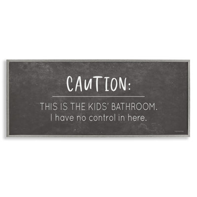 No Control Here Bathroom Giclee Art by Lady Louise Designs