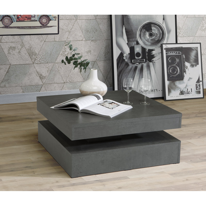 Downer Block Coffee Table, Dark grey