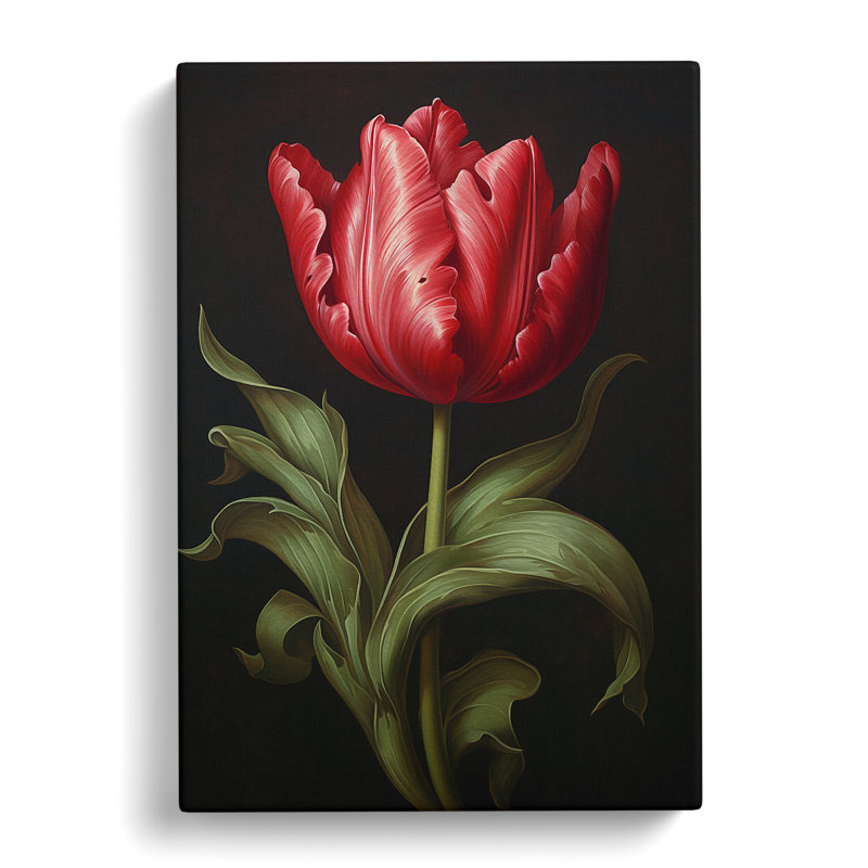 Tulip Flower Baroque - Print, 60cm H x 40cm W x 3cm D