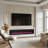 Abbriella Recessed/Wall-mounted  Electric Fireplace With Remote Control-615531788-615531791