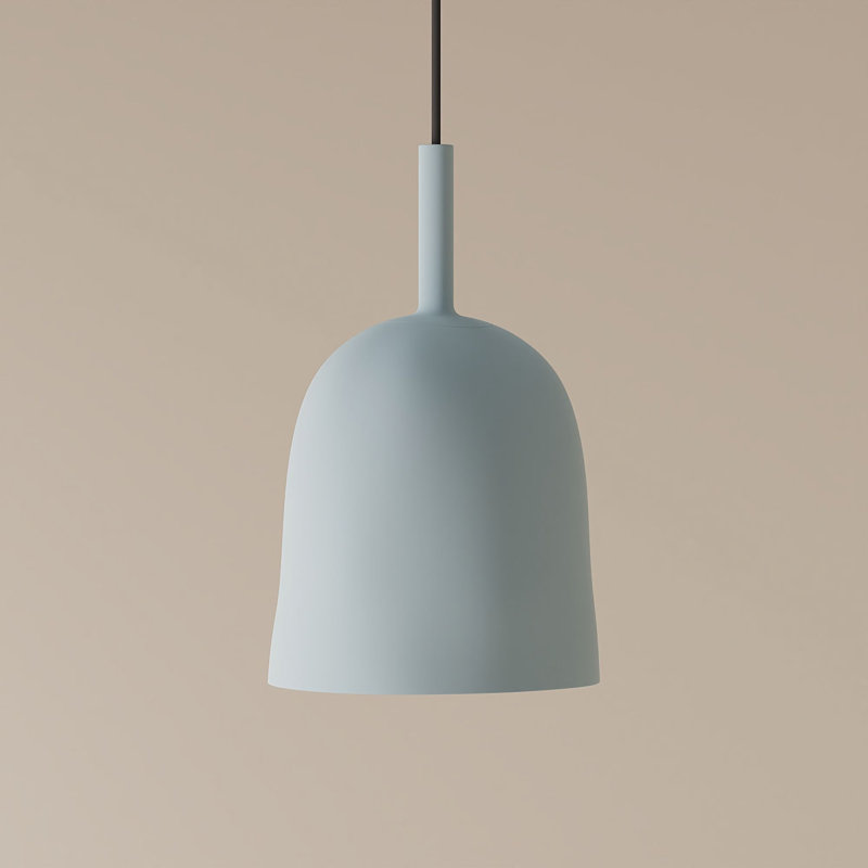 Vessel Pendant Light, Black, Cobalt, 21.5'' H x 9'' W x 9'' D