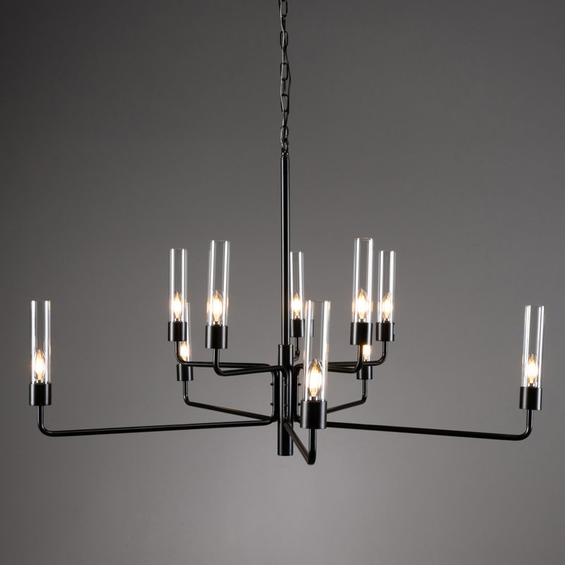 10 - Light Candle Style Sphere Chandelier