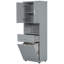 Grande armoire de salle de bain avec panier à linge, grand panier à linge inclinable et armoire de rangement supérieure-1722031085