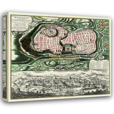 Art sur toile tendue Lark Manor ™ Braun, titré: La ville sereine, Israël, Braun, 1735 ITJE0002