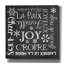 «Christmas Chalk 1 French» par Erin Clark, art mural sur toile-923689138