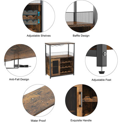 17 Stories Fahmeda 27.2'' Bar Cabinet & Reviews | Wayfair