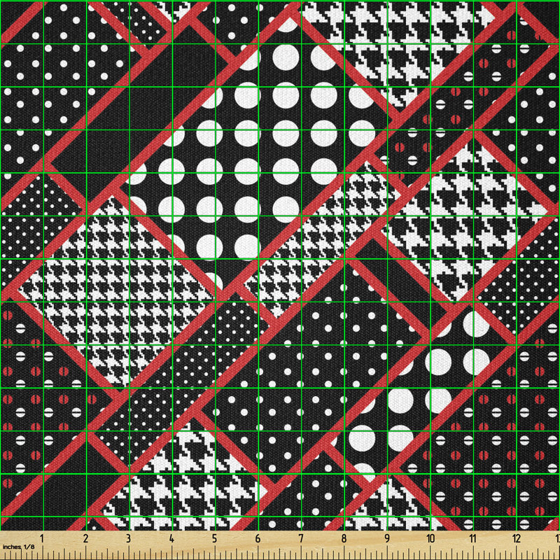 Detelina Polka Dots and Houndstooth Multi-Purpose Fabric