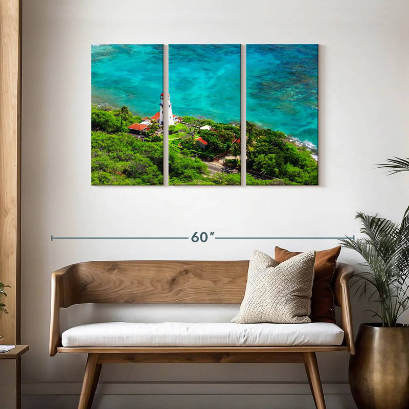 Phare de Diamond Head, H 28 po x l 45 po
