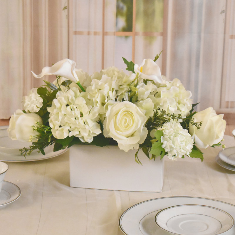 Faux Silk Mixed Assortment Arrangement in Vase