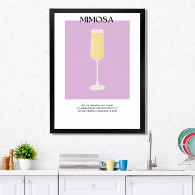 Champagne Mimosa, impression d'art mural
