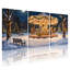 Ensemble de 3 toiles murales « Carrousel de Noël sous la neige ».-121088699