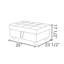 Canapé modulaire et méridienne avec repose-pieds de rangement, structure en bois massif et coussin à double ressort-824222209