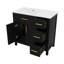 Meuble-lavabo de 36 pouces avec comptoir de lavabo, armoire avec deux portes et trois tiroirs-1004777387