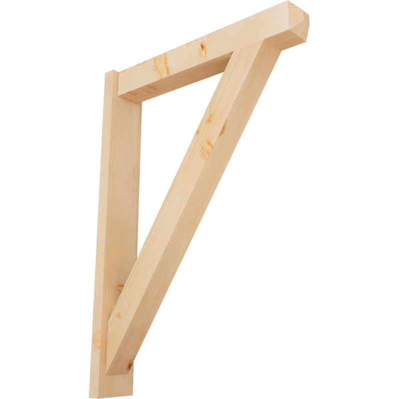 Artisan traditionnel en bois rustique, P 30 po x H 42 po, Sapin Douglas de 5 1/2 po (lisse)