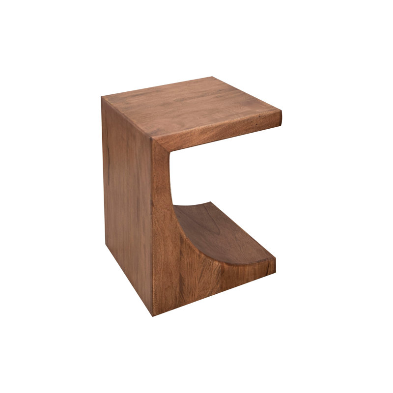 Khristen Chairside Table,  H 24,25 po x l 19,75 po x P 19 po