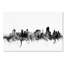 Oklahoma d’horizon de b&w tulsa, impression sur toile tendue-18234905