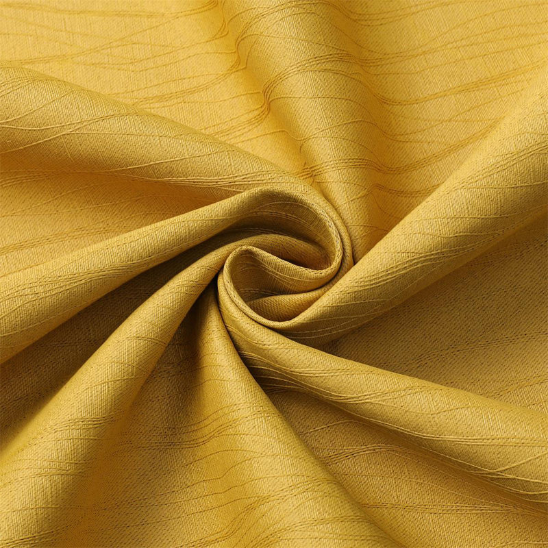 Embossed Blackout Curtain, Yellow, 50" W x 84" L