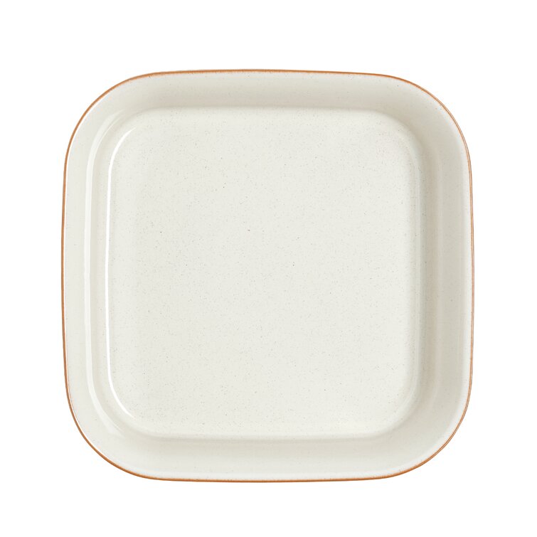 Le Creuset Stoneware Heritage Set of 2 Square Dishes , Small - 18 oz. &  Medium - 2 qt., White